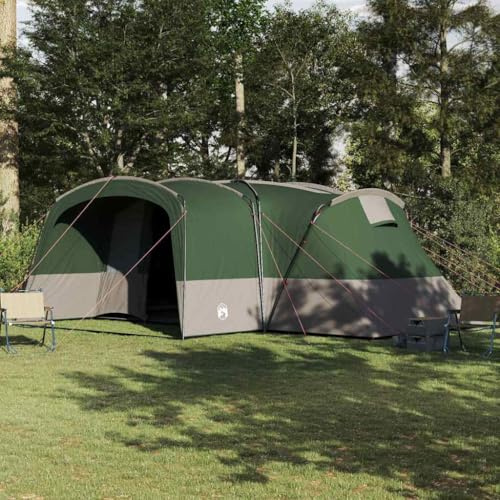 Generico Tenda Familiare con Tetto Verde e Bianco 760 x 645 x 230 cm,Articoli Sportivi,Ricreazione all'aperto,Campeggio ed Escursionismo,Tende-42004059