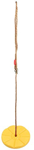 Climbing Rope Tree Swing Indoor Outdoor Disc Hanging Seat for Children Toys (Yellow)
