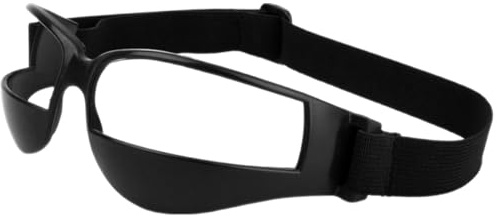 BEBEMOKO Basketballbrille Sportschutzbrille Verstellbar Rutschfest Outdoor Sportbrille für Basketball Radfahren Wandern Leichte Sportbrille mit Komfortablem Sitz Schwarz