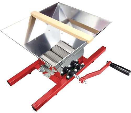 Manual Fruit Press and Crusher, Stainless Steel Construction with Easy Cleaning, for Making Wine and Processing Fruits and Vegetables