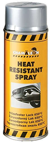 CHAMÄLEON 1K HITZFESTER LACK SILBER SPRAY 1 x 400ml HITZFEST 650°C SPRÜHLACK GRILL OFEN