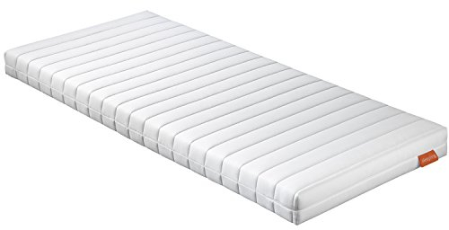 sleepling Matratze 120 x 200 x 11 cm, Rollmatratze Gästematratze, Komfortschaummatratze, Made in EU, Bezug waschbar, Ökotex 100, Härtegrad 2, weiß