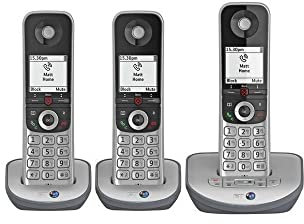 BT Advanced Z Trio Digital Cordless Answerphone with Advanced Call Blocker in Silver