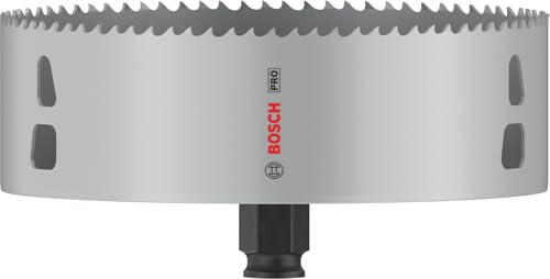 Bosch 1x PRO Multi Material PC Plus Lochsäge, 152 mm | für Weichholz, Trockenbauwand, Ø 152 mm, Professional Zubehör Bohrmaschine