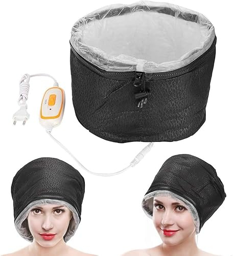 Gorro de Cuidado del Cabello, Gorro de Calentamiento, Sombrero de Pelo Eléctrico con 3 Modos de Regulación de la Temperatura, Sombrero de Peluquería Para Spa, Belleza Y Cuidado 220 V