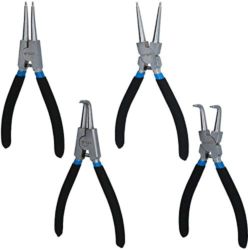 BRILLIANT TOOLS BT067000 Jeu de pinces à circlips, 4 pcs, 175 mm [Powered by KS TOOLS]