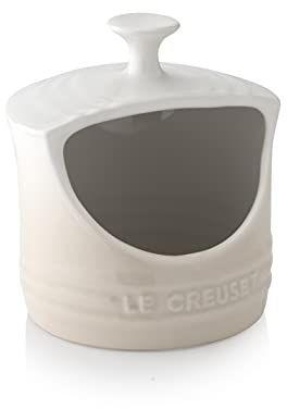 LE CREUSET Salero de cerámica de gres, Beige Merengue