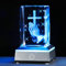 3D Crystal Engrave Praying Hand Christian Gifts for Women Men Religious Gifts Glass Keepsake with Colorful LED Light Stand Decorative Ornaments