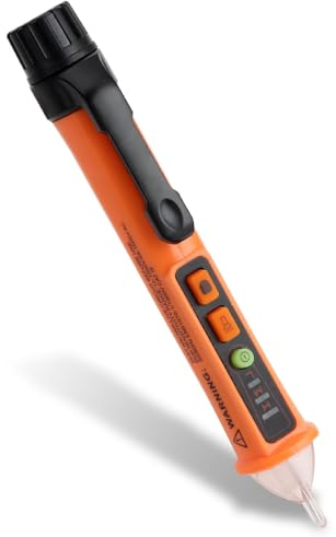 Voltage Tester Pen, Electric Tester Pen, Dual Range Non Contact, 12V-1000V/48V-1000V with NCV Detection, Led Flashlight, Buzzer Alarm, Wire Breakpoint Finder, Ideal for Electrical Maintenance