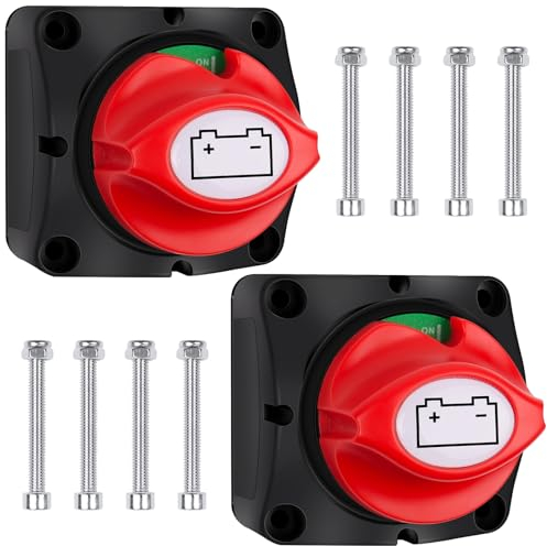 Bolatus 275 A, interruttore principale per batteria, 12 V, 24 V, 24 V, 48 V, interruttore principale, interruttore per batteria, 1 – 2 both-off, per auto, camion, barca, barca, roulotte, moto, auto