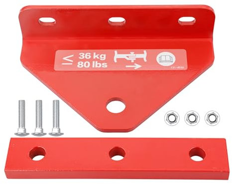 Kit di traino compatibile con ganci Exmark Toro Zero Turn, parti di ricambio per rimorchio tosaerba, numero 109-9487 (rosso)