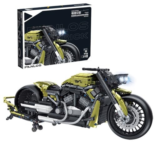 KYLON Technik Motorrad für HarIey Motorrad, 2420 TeiIe Technik SuperMotorrad 1:5 V2 Bausatz Kompatibel mit Weihnachten 2025 P672110