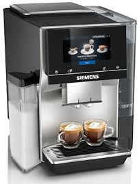 SIEMENS EQ700 Fully Automatic Bean to Cup Coffee Machine, 5 Touch Screen Display, Cold Brew/Slow Brew, Integrated Milk Container, 30+ Coffee Beverages, Home Connect, TQ713GB3