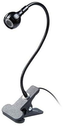 Veemoon Lámpara de Lectura LED USB de 3w Clip y Ángulo Ajustable, Aleación de Aluminio, Luz para Escritorio de Ordenador y Estantería Hogar