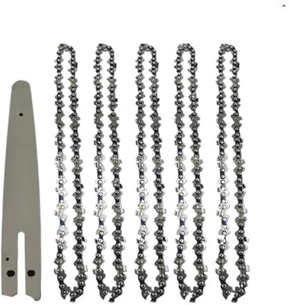 Générique Scie électrique LP 8 Pouces 1/4 , 45 nœuds, 22 Couteaux, chaînes de tronçonneuse, Lame de scie à Bois, élagage, Accessoires de chaîne, Coupe du Bois(8-inch Set5)
