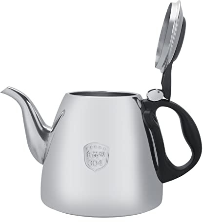 Tetera, Tetera de Acero Inoxidable Tetera Tetera para Estufa Tetera Pequeña de 1,2 L y 1,5 L, Hervidor de Agua para té, café (1.2L)