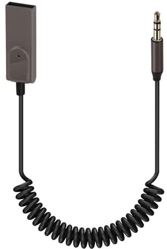 Ricevitore Bluetooth 5.4 per Auto, Adattatore Bluetooth per Autoradio Stereo Domestico con Aux Jack da 3,5 mm per Chiamate in Vivavoce, Navigazione Vocale, Musica sul Telefono