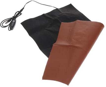 HEMOTON USB Heizkissen Mit 3-stufiger Temperaturregelung Heizmatte Aus 3045 Leder Haustier Heizkissen Für Hunde Und Katzen Tragbares Haustier Wärmekissen Für Winter