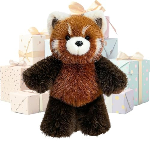 Generisch Laufender Plüsch Panda 55CM Niedlicher Laufender Roter Panda Plüschtier Klein, Plüschtier s Plüsch Toy Kissen, Weiches Kuschelkissen Für Komfort Und Freude