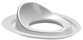 WC-Sitz für Kleinkinder Einsatz für Toilette und WC WC-Brille aus robustem Thermoplast Übungstoilette fürs Bad und Badezimmer Toilettentrainer Weiß