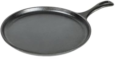 Lodge Grille ronde en fonte de 26,7 cm – Bilingue, noire (L9OG3INT)