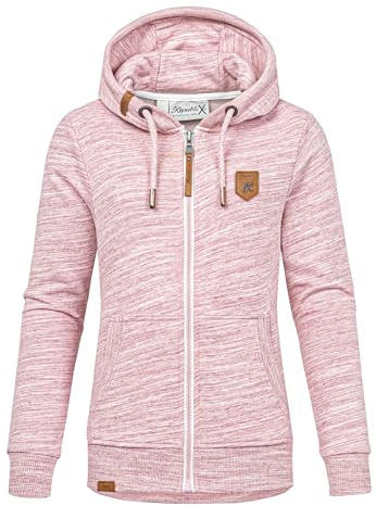 REPUBLIX Damen Sweatjacke Hoodie Sweatshirt Pullover Zipper Jacke RD-020