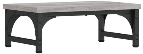 vidaXL Monitorständer Grau Sonoma 37x23x14 cm Holzwerkstoff