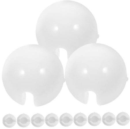 Amosfun 12stücke Jalousieketten-Stopper Aus Kunststoff Perlenketten-crimpstopper Blindketten-crimpstopper Ersatzperlen Für Jalousien Sicherer Halt Und Einfache Montage