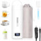 Dreamhigh® Bollitore Elettrico Piccolo, 450 ml Bollitore da Viaggio, 96W Bollitore Elettrico Portatile con Temperatura Regolabile per Tè Latte Caffè (45℃/ 55℃/ 80℃/ 100℃) (Auto (12V))