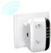 WLAN Verstärker, WLAN Repeater mit 300 Mbps, WiFi Repeater mit LAN Anschluss, 2,4GHz WiFi Extender Booster mit Router/Access Point Modus, Internet Verstärker bis zu 5000 sq.ft und Allen WLAN Geräten