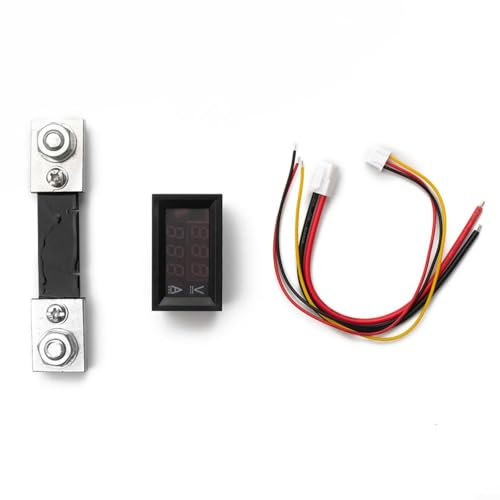 Zeroupshop Voltímetro digital amperímetro o LED doble digital voltaje amperio medidor probador, que para multímetro, amperaje, voltímetro, amperaje, panel de medidor de amperios (100 A)