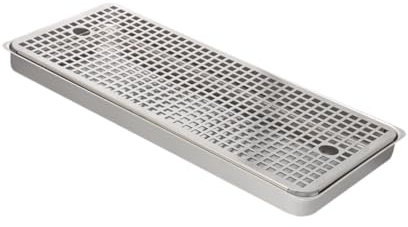 SWAYVES Stainless Steel Drip Tray Removable Beveraserving Tray Kegerator Beer Drip Tray for Coffee Shop Restaurant Kitchen Bar Home