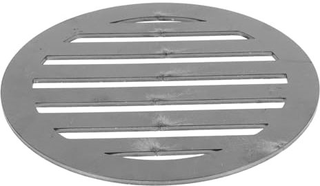 ibasenice Holzkohleplatte Aus Eisen Für Grill Ersatz Für Holzkohlerost Grillbodenrost Mit Optimaler Belüftung Für Camping Und Picknick Geeignet