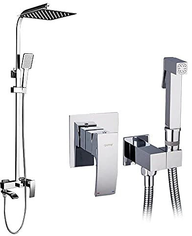 Duschsystem Dusche Wasserhahn Bidet Wasserhahnbad Badewanne muslimische Toilette Dusche Bidet Regen Dusche Set Bidet Spray Shattaf Sanitär Ware Suite