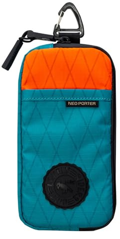 Funda Móvil Impermeable Ciclismo Cremallera Sellada Accesorios Cartera Teléfono Bici Maillot Bicicleta Estuche Acolchado Nylon Antirayaduras Tamaño Universal 17x9x1cm 75g (Turquesa)
