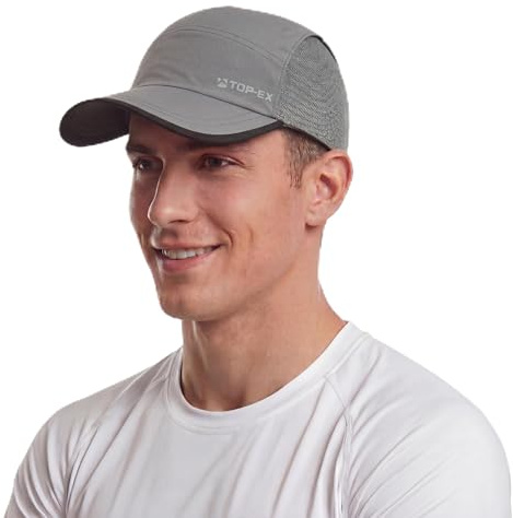 TOP-EX Gorra de béisbol para hombre y mujer con malla transpirable, gorra de correr, protección solar, gorra de verano, gorra para correr, deportes