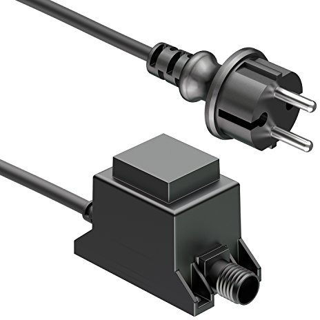 ledscom.de 10W LED Trafo-Netzteil/Transformator für Stecksystem NEMO, Stecker, 12V AC, schwarz, IP65