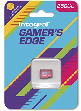 Integral 256GB Gamer's Edge Micro SD Card for the Nintendo Switch - Load & Save Games Fast, Store Games, DLC & Save Data, Built for the Nintendo Switch, Switch Lite & Switch OLED To Give You The Edge