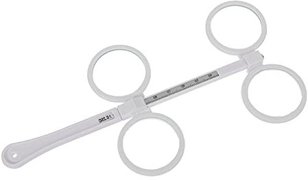 Baluue Brillenzubehör Einstellbare Pd Waagen Optometrie Instrument Amblyopie Kunststoff Best?tigung Flip Objektiv 4- Ophthalmische Test Objektiv Flipper Ausrüstung Weiß Glas Linse