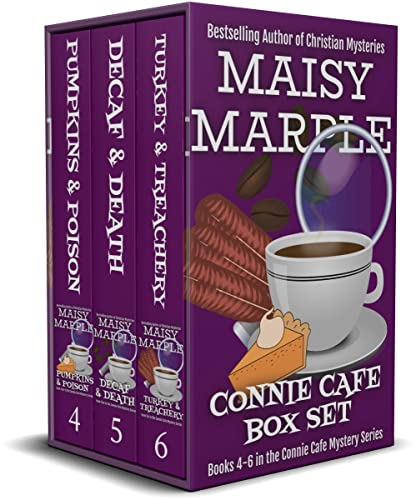 Connie Cafe Cozy Mystery Collection (Books 4-6) : Includes 'Pumpkins & Poison', 'Decaf & Death', and 'Turkey & Treachery' (Connie Cafe Cozy Mystery Collections Book 2)