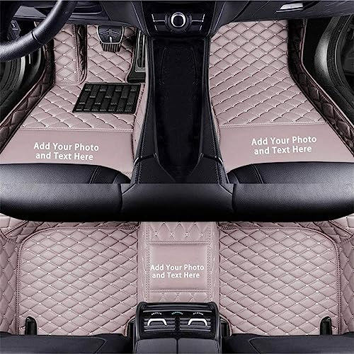 Custom Auto-Fußmatten für Mitsubishi ASX Eclipse Grandis Lancer Outlander Leder Wasserdicht Abriebfest Mit Aufbewahrungstasche Auto-Fussmatten,Farben:Grau