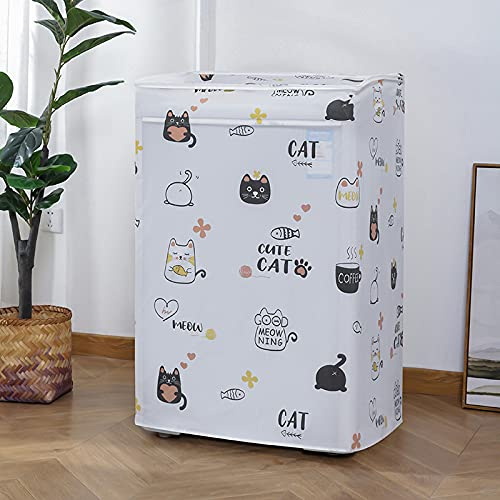 Cyrank Funda para Lavadora,Cubiertas Impermeables para Secadora En El Exterior, Tapa Superior Lavadora, Cubierta Gruesa con Diseño De Cremallera para Lavadora De 10kg(A2)