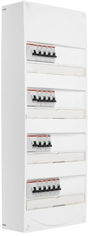 ABB Tableau 4 rangées pré-équipé 2 ID 63A + 2 ID 40A + 16 disjoncteurs