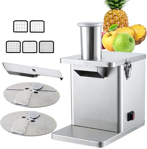 Coupe-LéGumes éLectrique, Coupe-Aliments Multifonctionnel 3 En 1, Hachoir à LéGumes Pour Trancher, DéChiqueter, Couper En DéS Et Refendre, Pour Usage Commercial Et