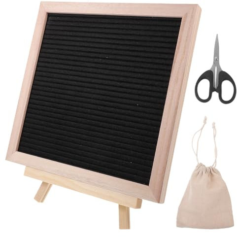 OSALADI Filz-buchstabentafel Mit Holzrahmen Buchstabentafel Für Haushalt Und Schreibtisch Nachrichtentafel Und Wohnaccessoire Für Diy-mitteilungen
