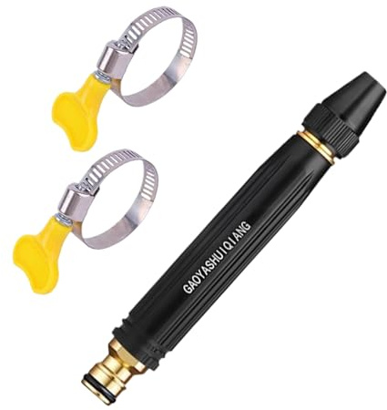 FVPKYUR Lancia di irrigazione,Pistola D'acqua In Metallo Per Lavaggio Auto | Pezzo Di Ricambio A Mano Con 3 s Per Prato Lavaggio Auto Balneazione Animali Terrazza