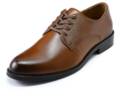 Allthemen Hombre Zapatos Derby para Zapatos De Vestir Clásicos con Cordones Zapatos De Piel Auténtica Estilo Oxford