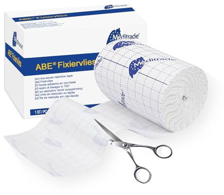 Fixierpflaster Rolle 15cm x 10m, Stretch Pflaster Rolle Sensitiv Medizinisches Verbandfixierung Rollenpflaster für Wundauflagen, Atmungsaktive Hautfreundlich Heftpflaster