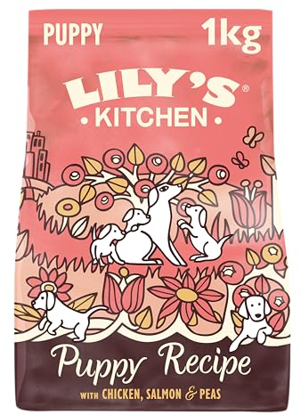Lily's Kitchen Made with Natural Ingredients Puppy Dry Dog Food Chicken, Salmon & Peas Grain-Free Recipe 1kg