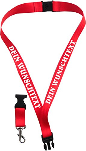 Geschenkartikel Schlüsselband 20 mm mit Verschluss Bedruckt mit Ihrem Schriftzug/auch für Kids/lanyards